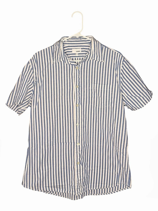 Sonoma Other - Sonoma Goods For Life Men's Blue & White Striped Short Sleeve Button Down Shirt